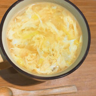 とろとろ卵と豆腐の中華スープ